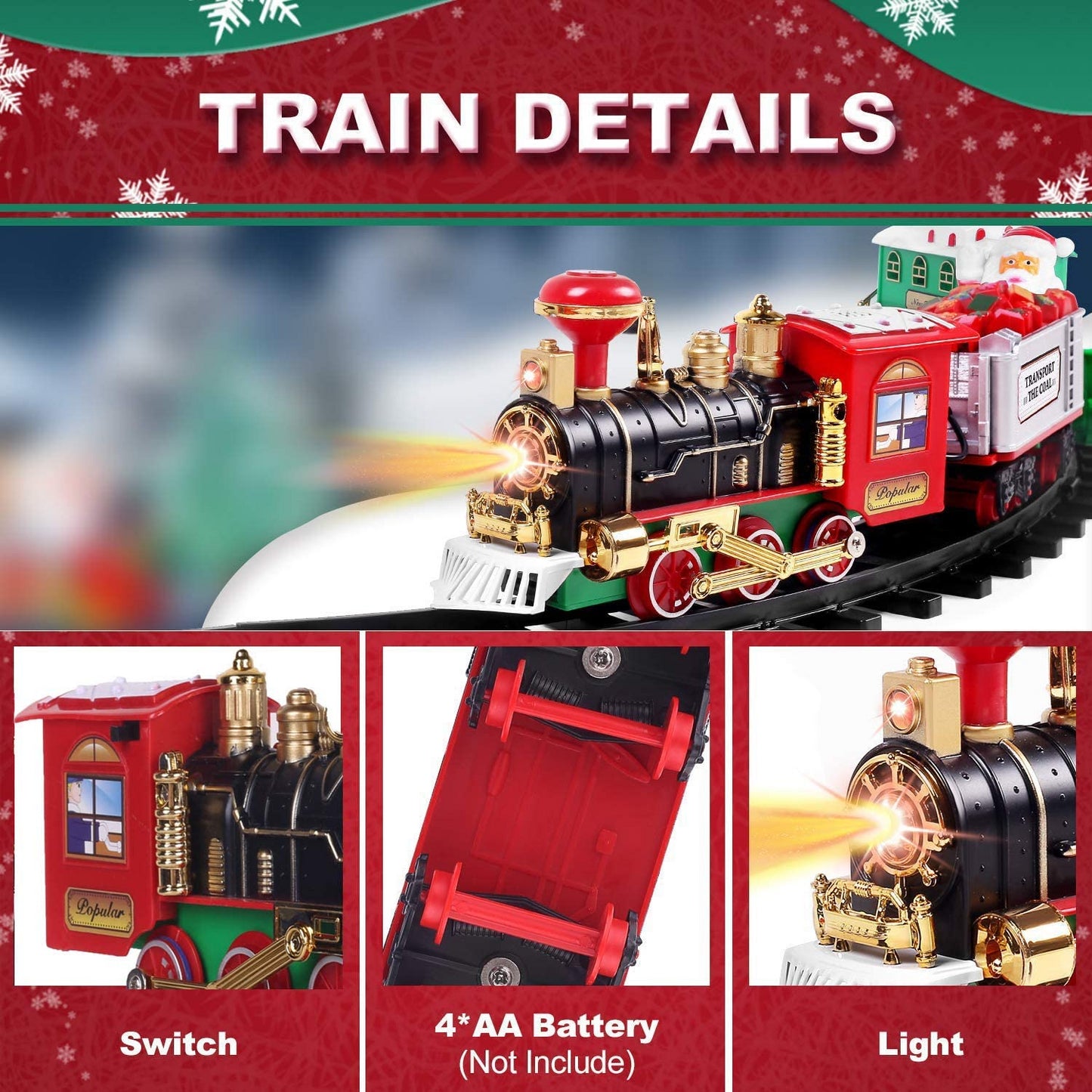 Christmas Tree Train Set - Light & Sound