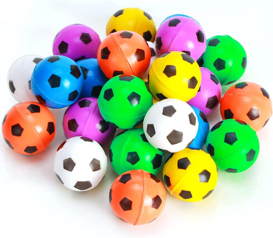 32MM Bouncy Jet Balls Footballs Colourful  School Prizes Loot Bag Pi�ata Toys, Assorted,