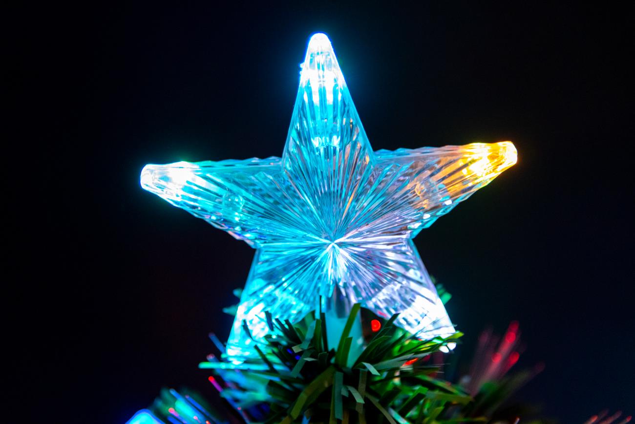 6ft Aurora LED Fibre Optic Christmas Tree