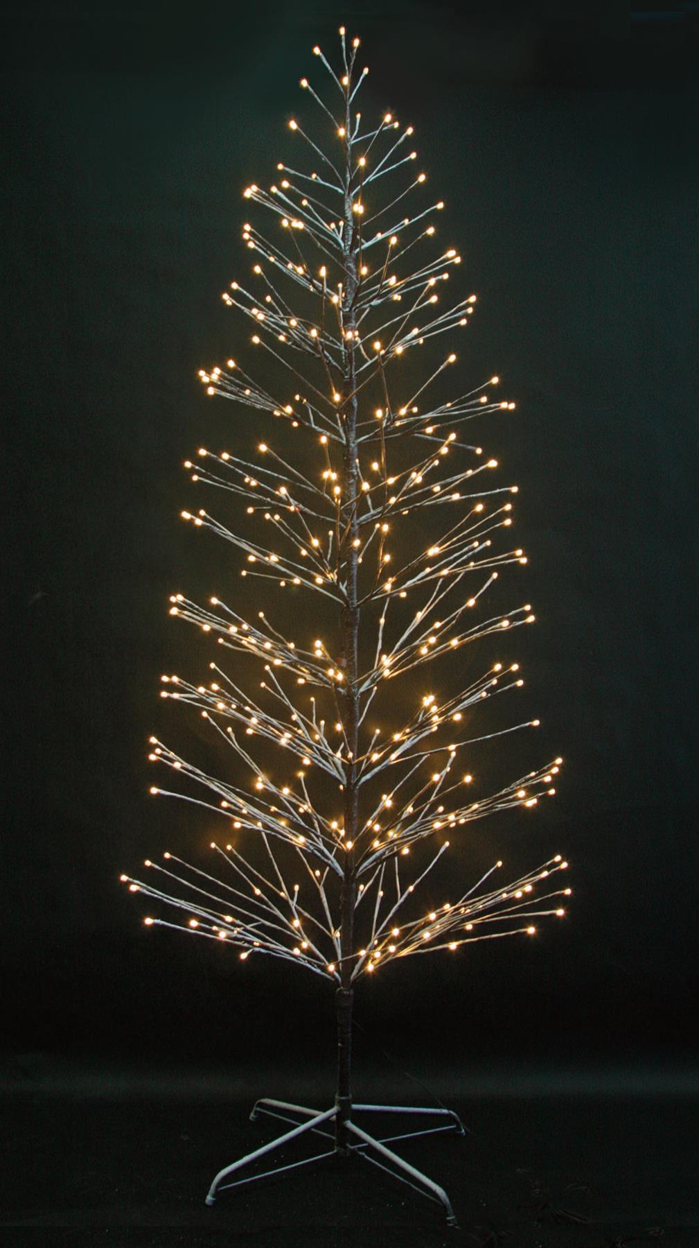 180cm Pre-Lit LED Brown Christmas Tree