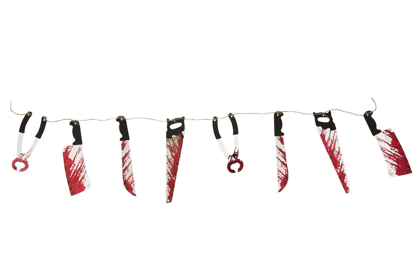 8Pcs Halloween Bloody Weapons Garland 8ft
