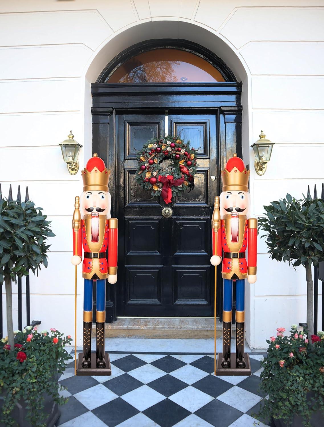 150cm Wooden Nutcracker Figures Christmas Ornament