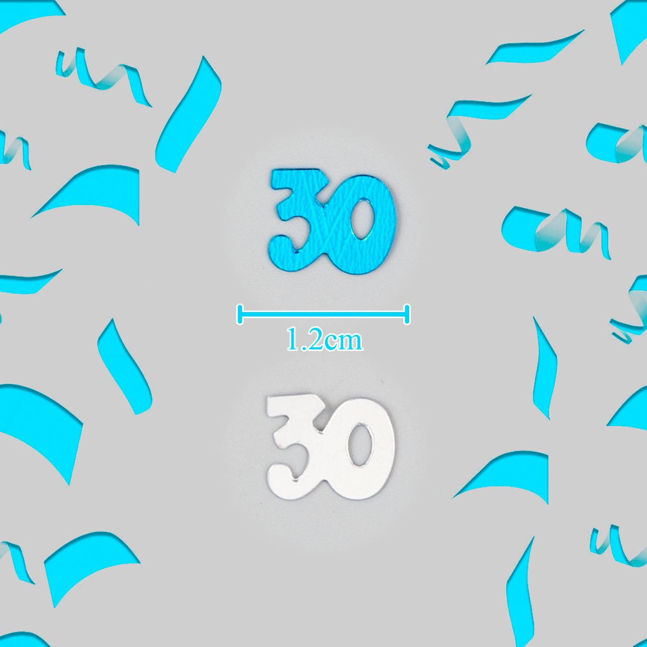 14g 30th Blue Happy Birthday Confetti