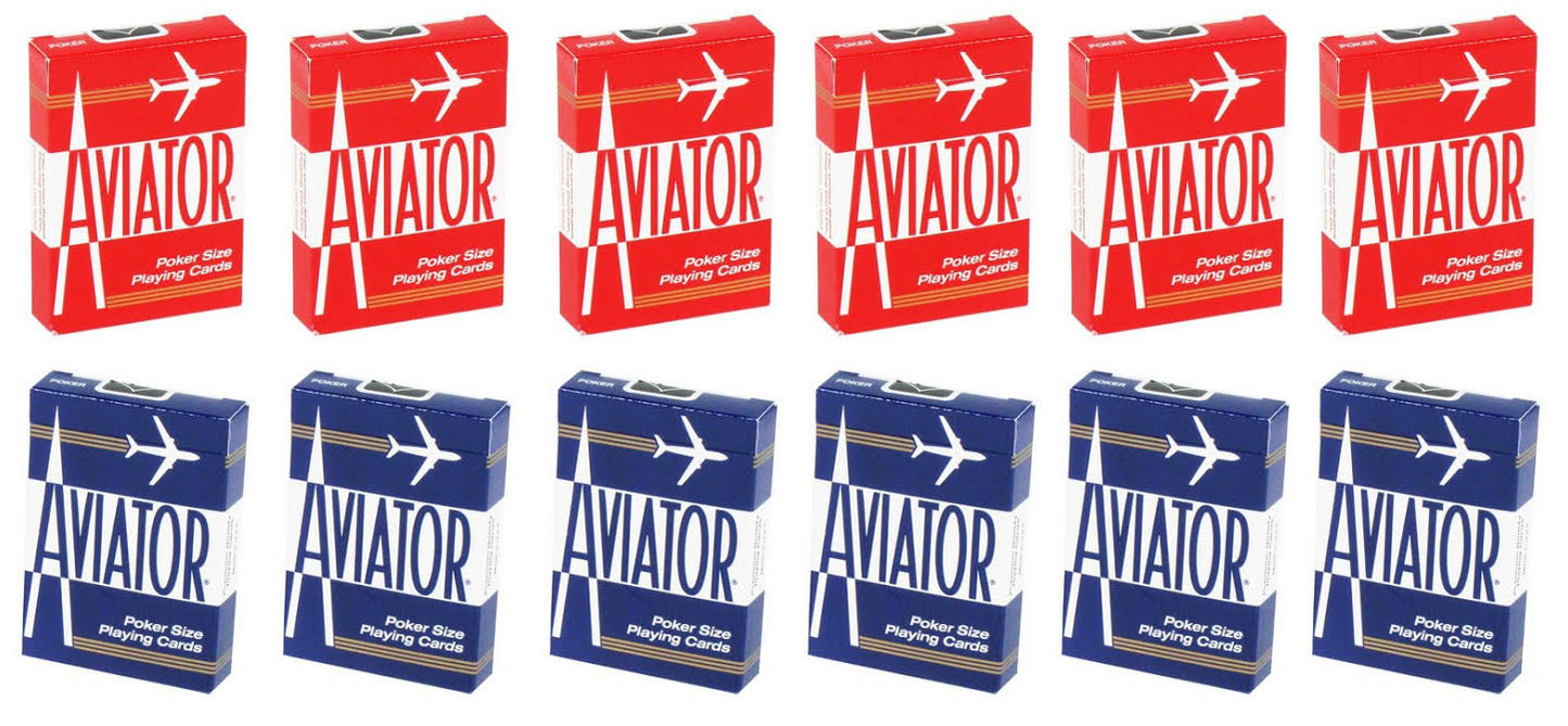 12 Decks of Bicycle Aviator Playing Cards