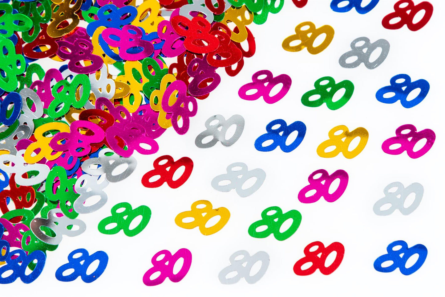 4 x 14g 80th Mix Happy Birthday Confetti