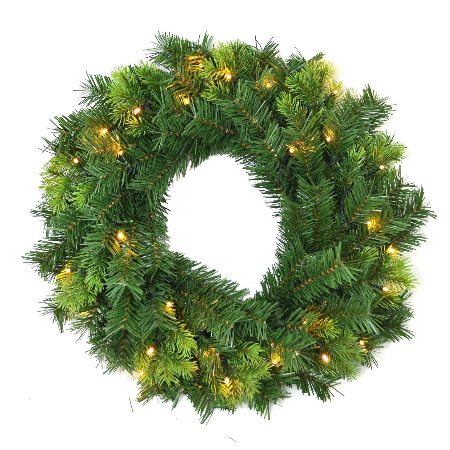 Shatchi 55cm Christmas Wreath Pre-Lit with 5 Tips