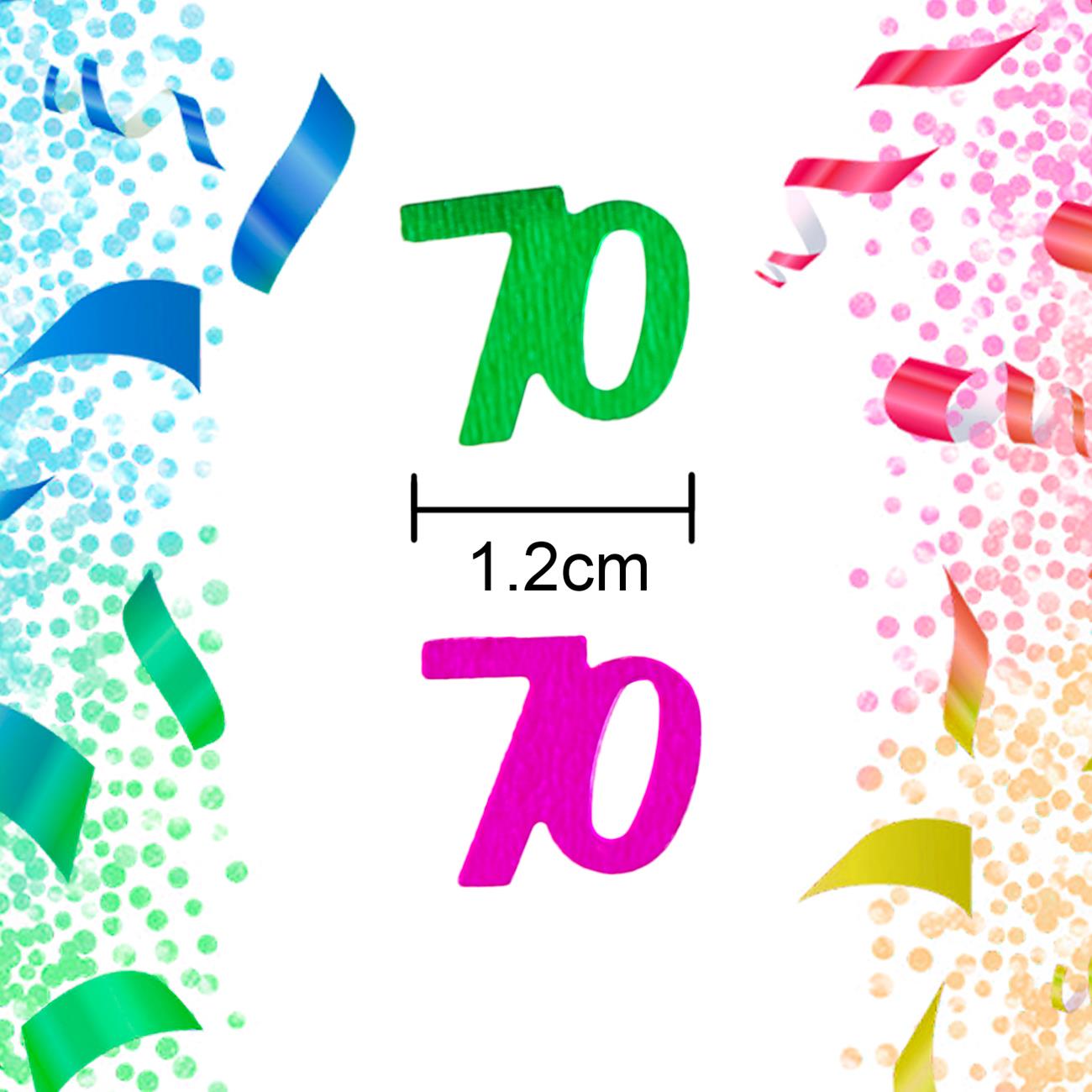 14g 70th Mix Happy Birthday Confetti