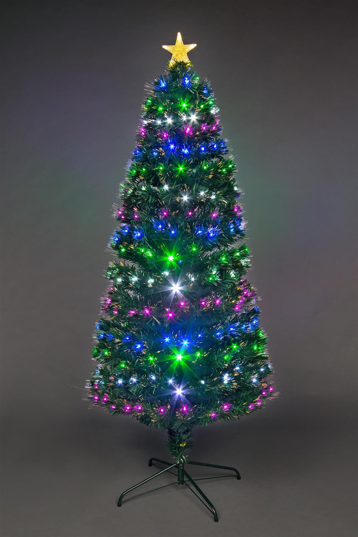6ft Remote Controlled Fibre Optic Christmas Tree
