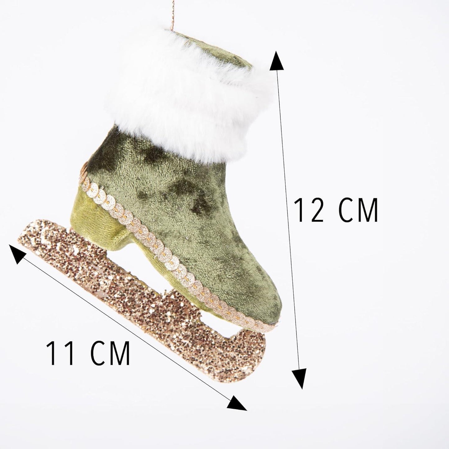 Ice Skate Green 11x12cmation