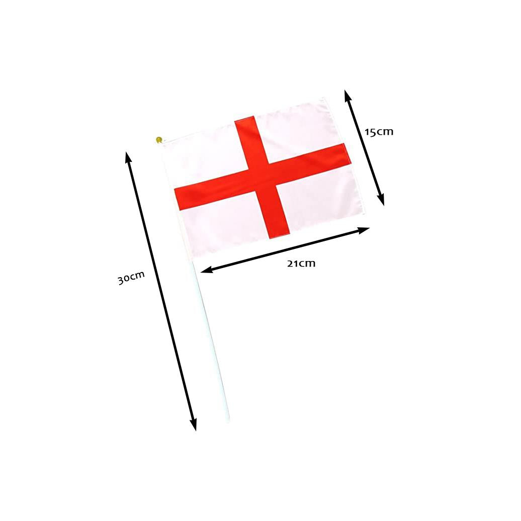 St George Hand Flags 10 Pcs