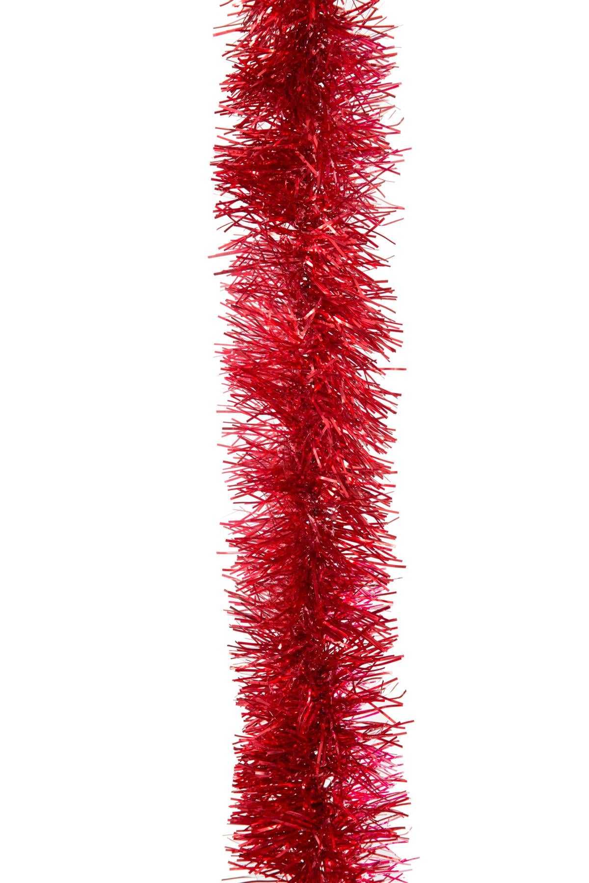 4 Red Tinsel Decorations 1.8m