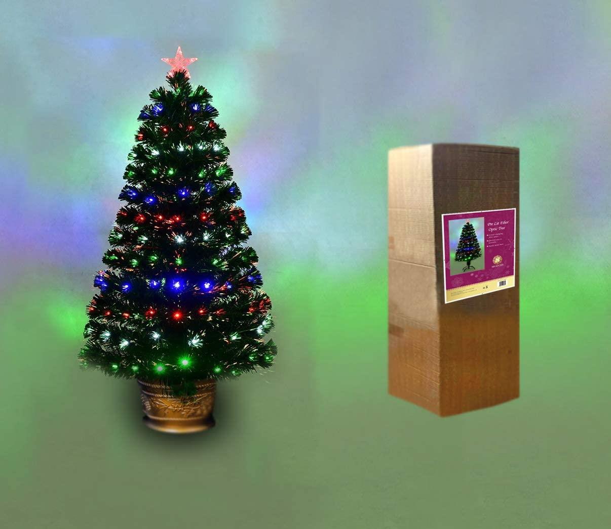 2ft Nebula LED Fibre Optic Xmas Tree