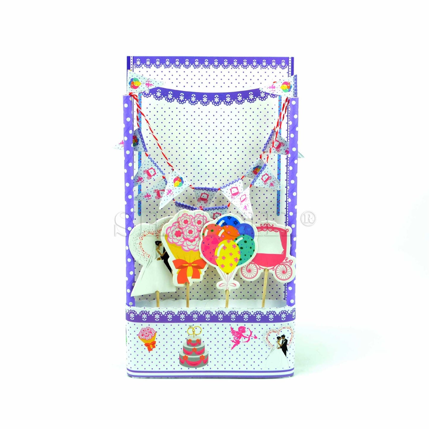 Wedding Cake Topper Bunting