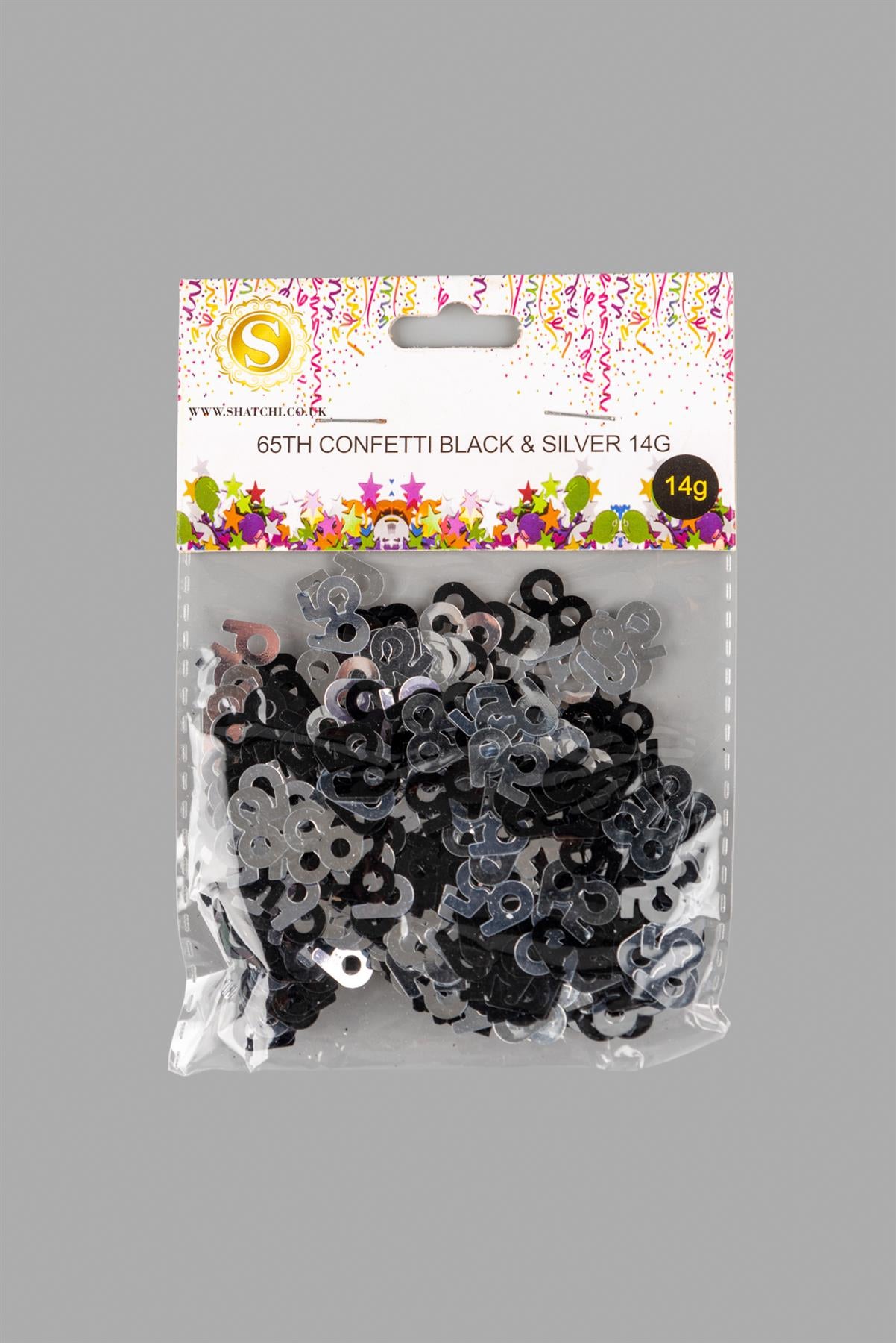 4 packs 65th Confetti