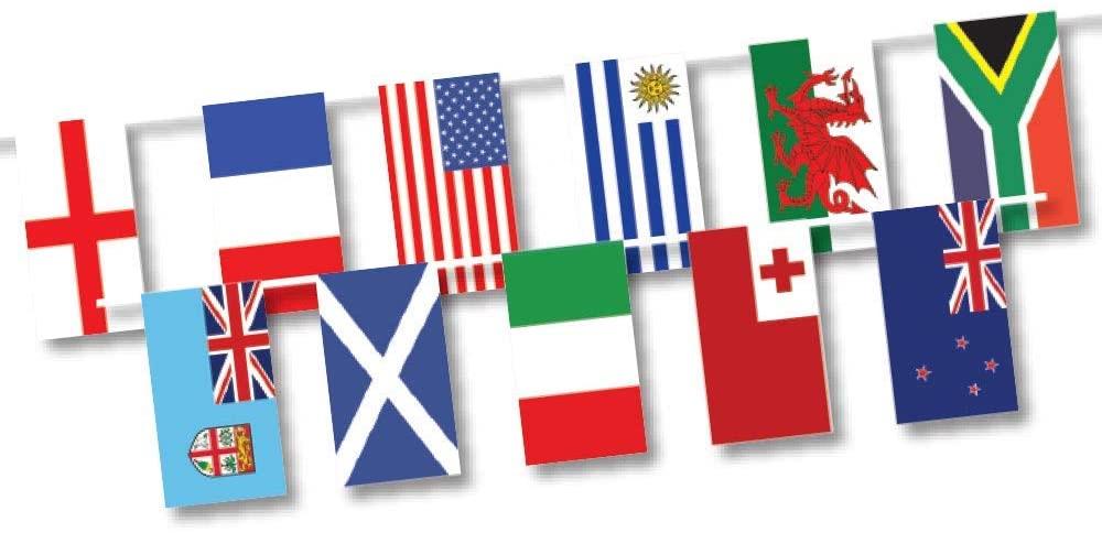 6m World Cup Bunting Decoration Sports Banner Garland with Flags of 20 Countries