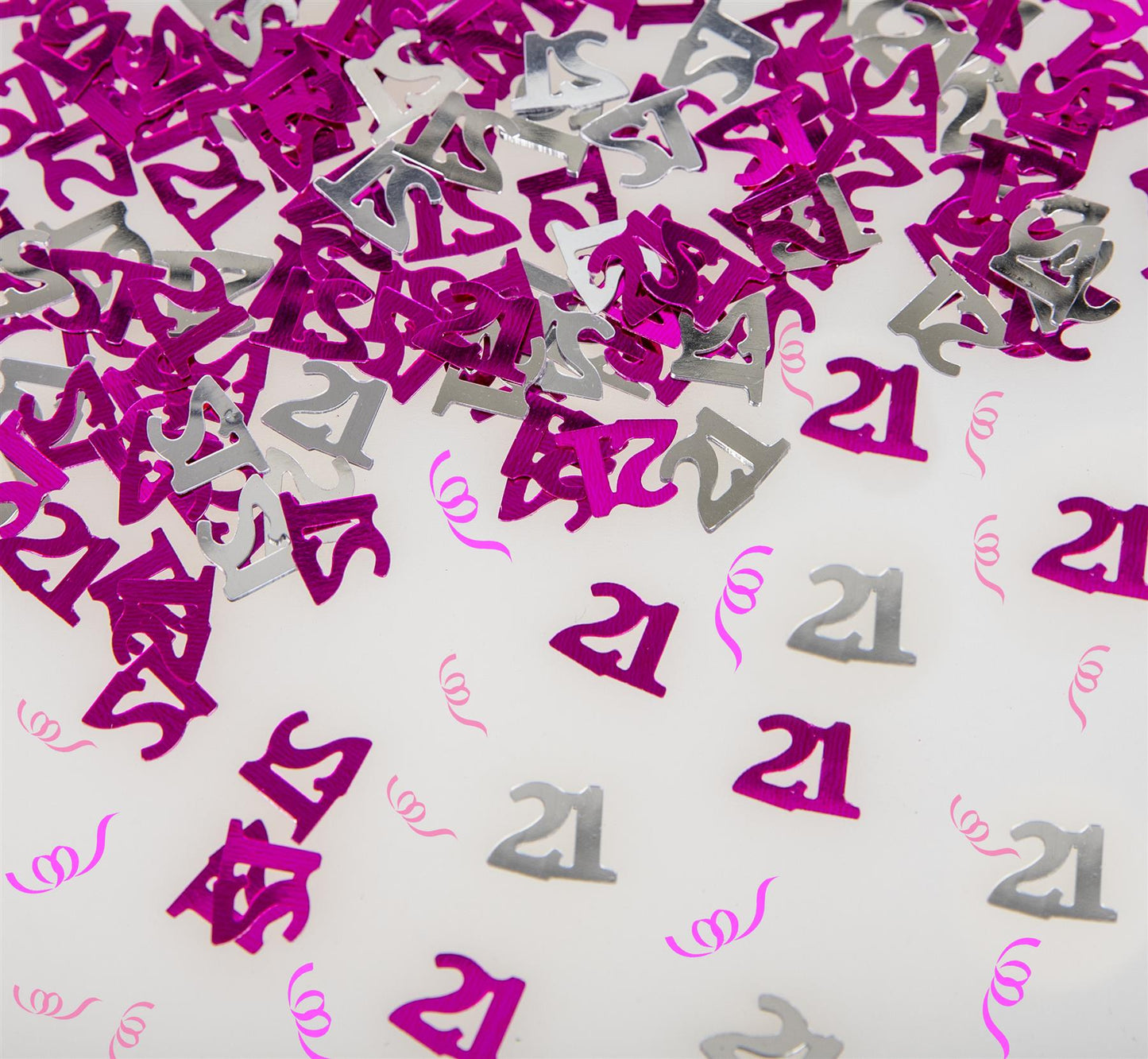 4 Packs of 21st Pink Happy Birthday Confetti Sprinkles