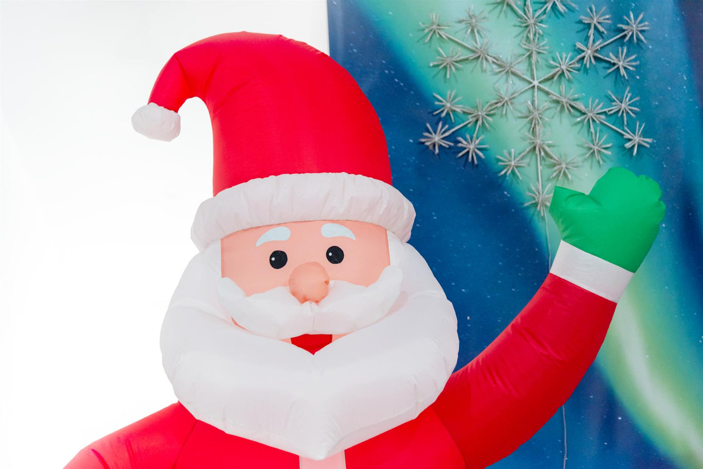 Pre-Lit Inflatable Santa 2.4m with 4 LEDs