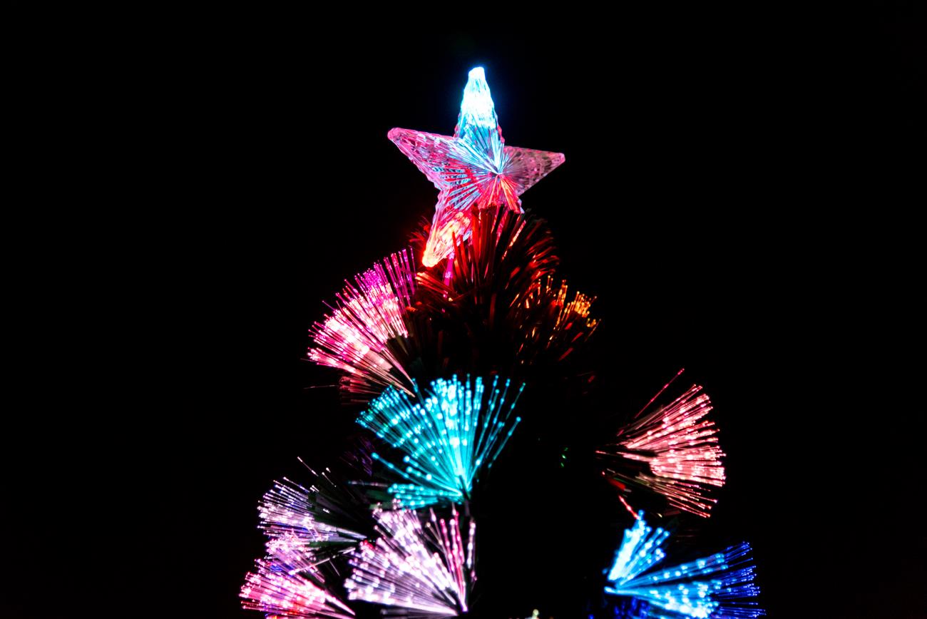 7ft Pastel Decorations Fibre Optic Christmas Tree