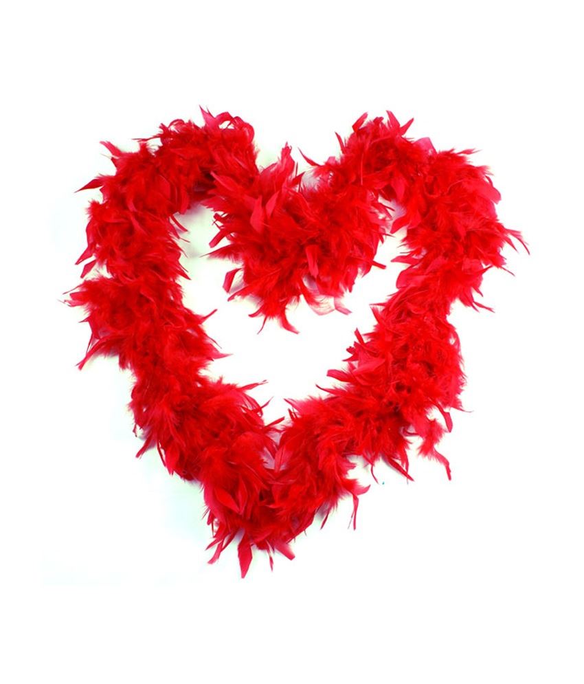 Red Feather Boa