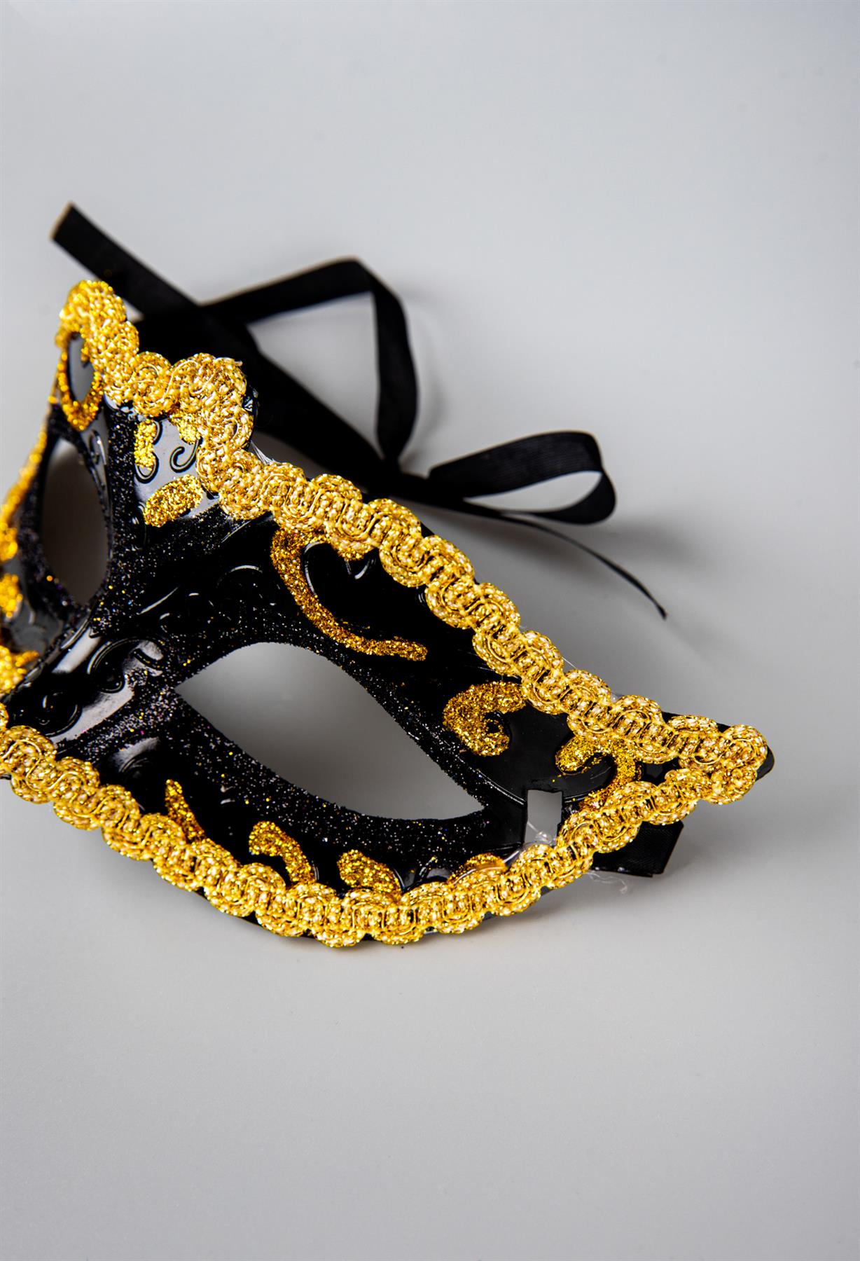 Black Gold & Bronze Masquerade Mask