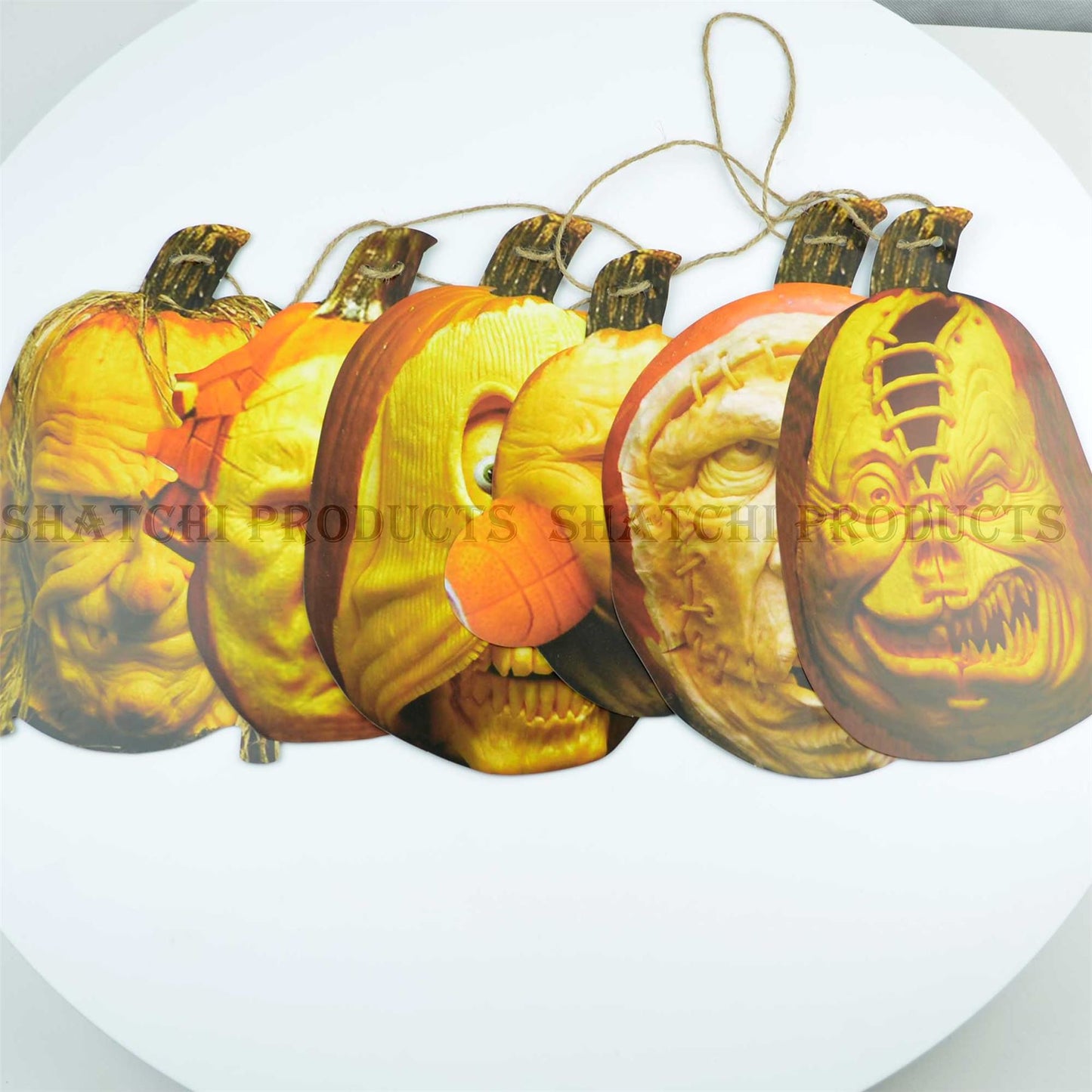 Halloween Bunting - 12ft Pumpkin Face Banner