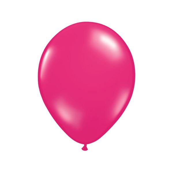 100 Pcs 12" Metallic Fuchsia Pink Balloons