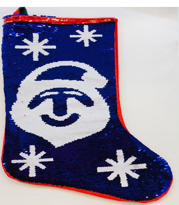 55cm 2 in 1 Sequin Santa Sack
