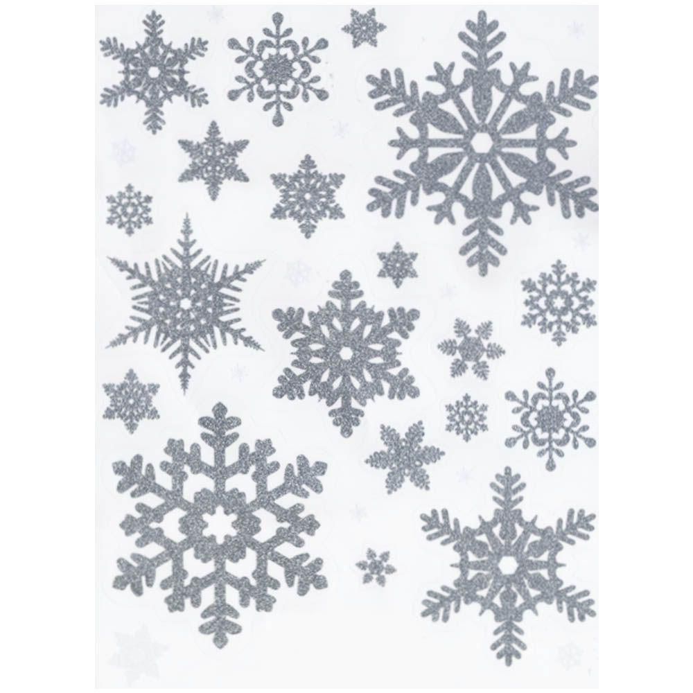 4 Sheets Snowflake Window Stickers