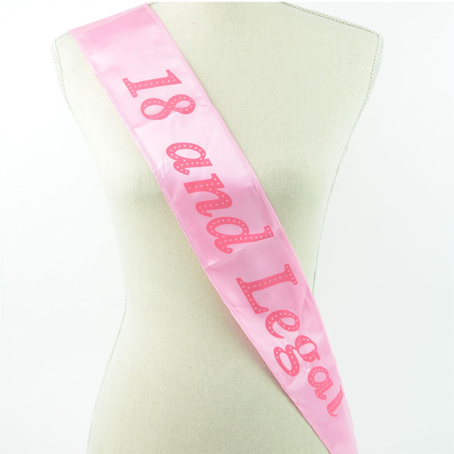 Pink 18th Birthday Sash