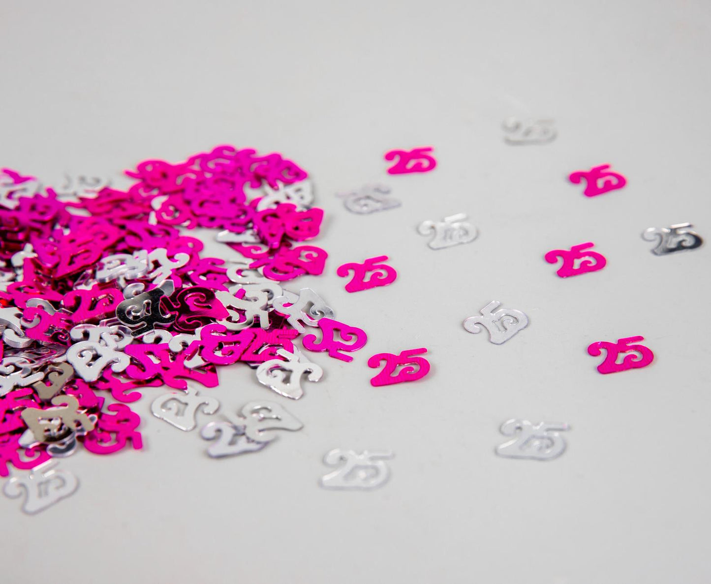 25th Confetti Pink & Silver 14g - 4pk