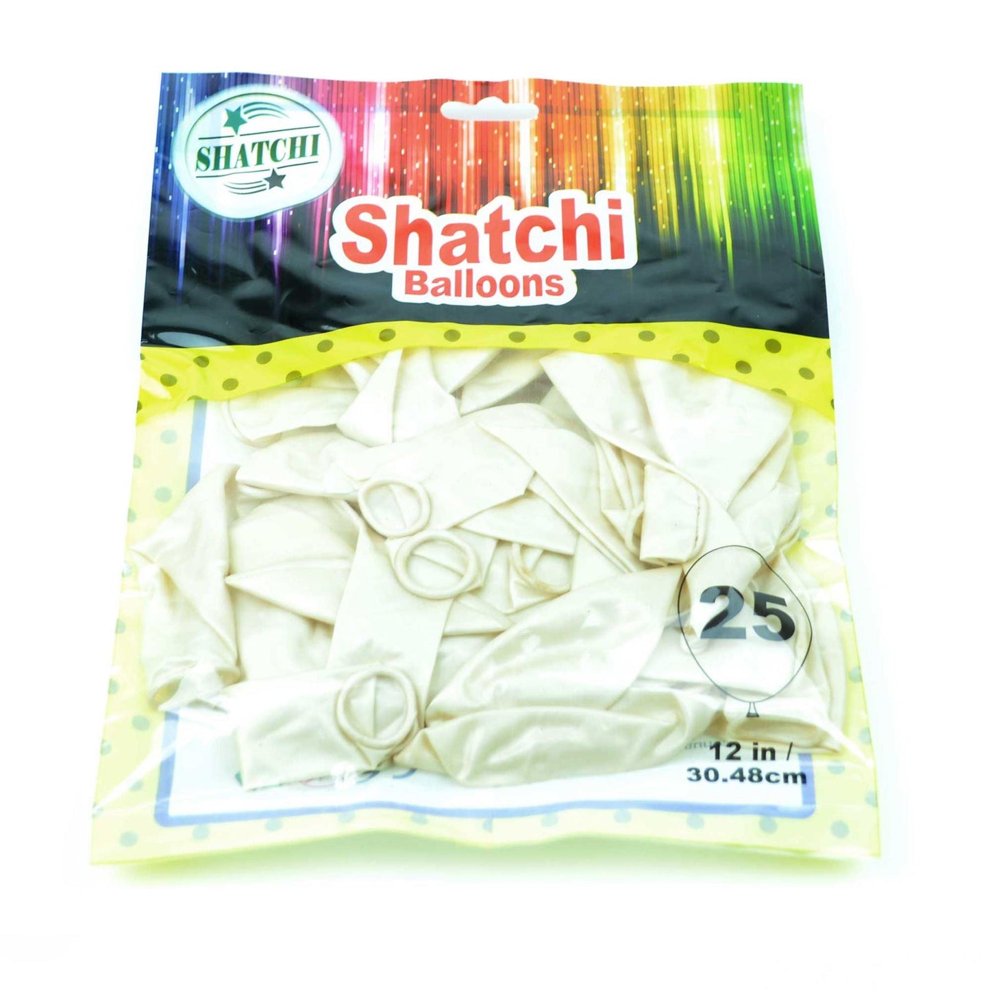 100 Pcs 12" Latex Balloons Pearl White