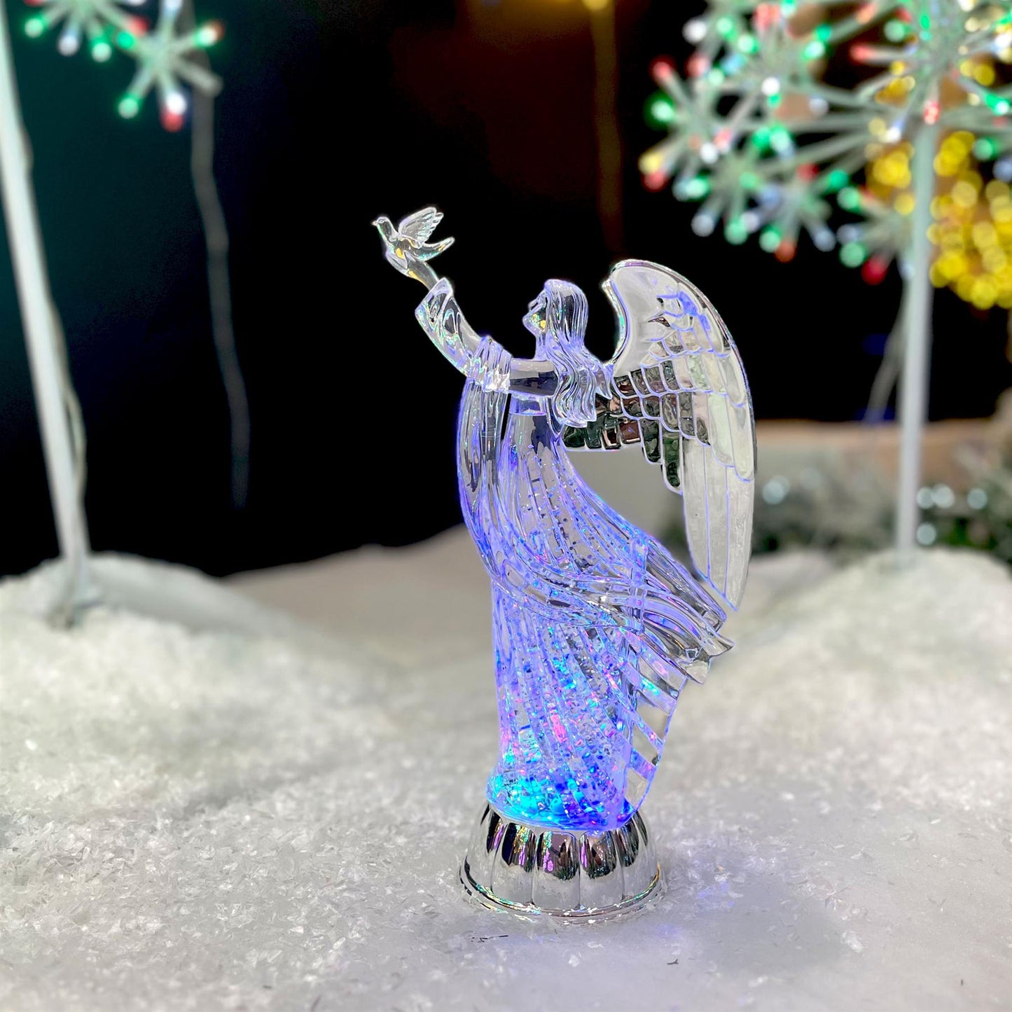 Light Up Ice Angel (30cm)