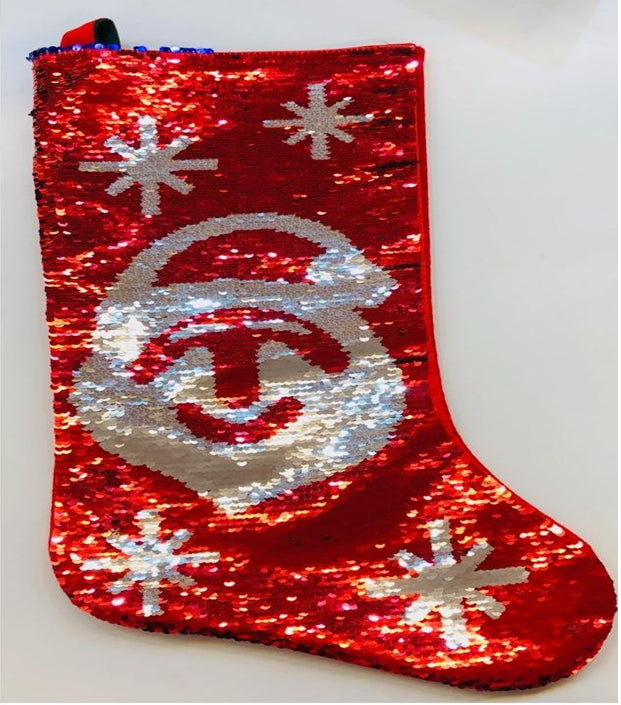 55cm 2 in 1 Sequin Santa Sack
