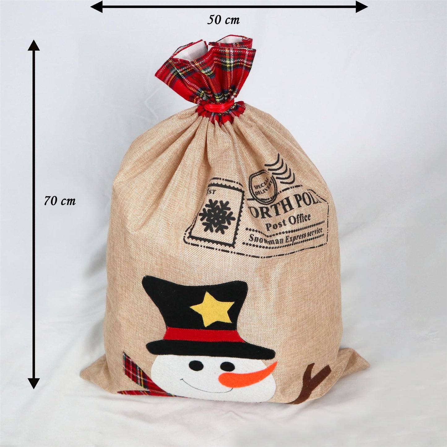 Christmas Sack Snowman 50 x 70 cm