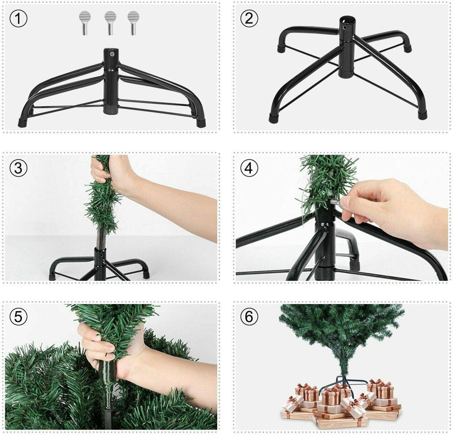 6Ft Boston Pine Christmas Tree - Green, 478 Tips