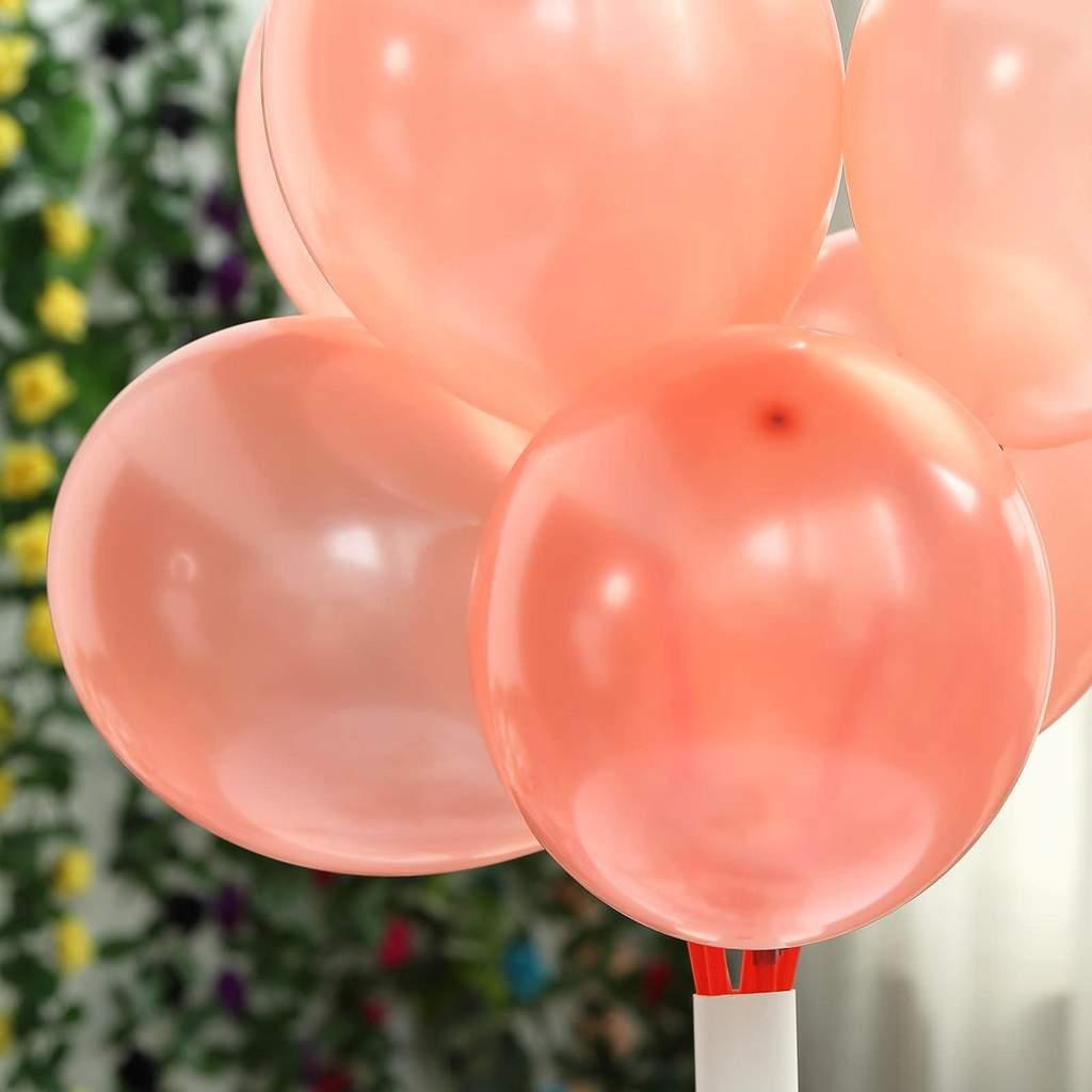25pcs 12" Plain Latex Balloons Rose Gold