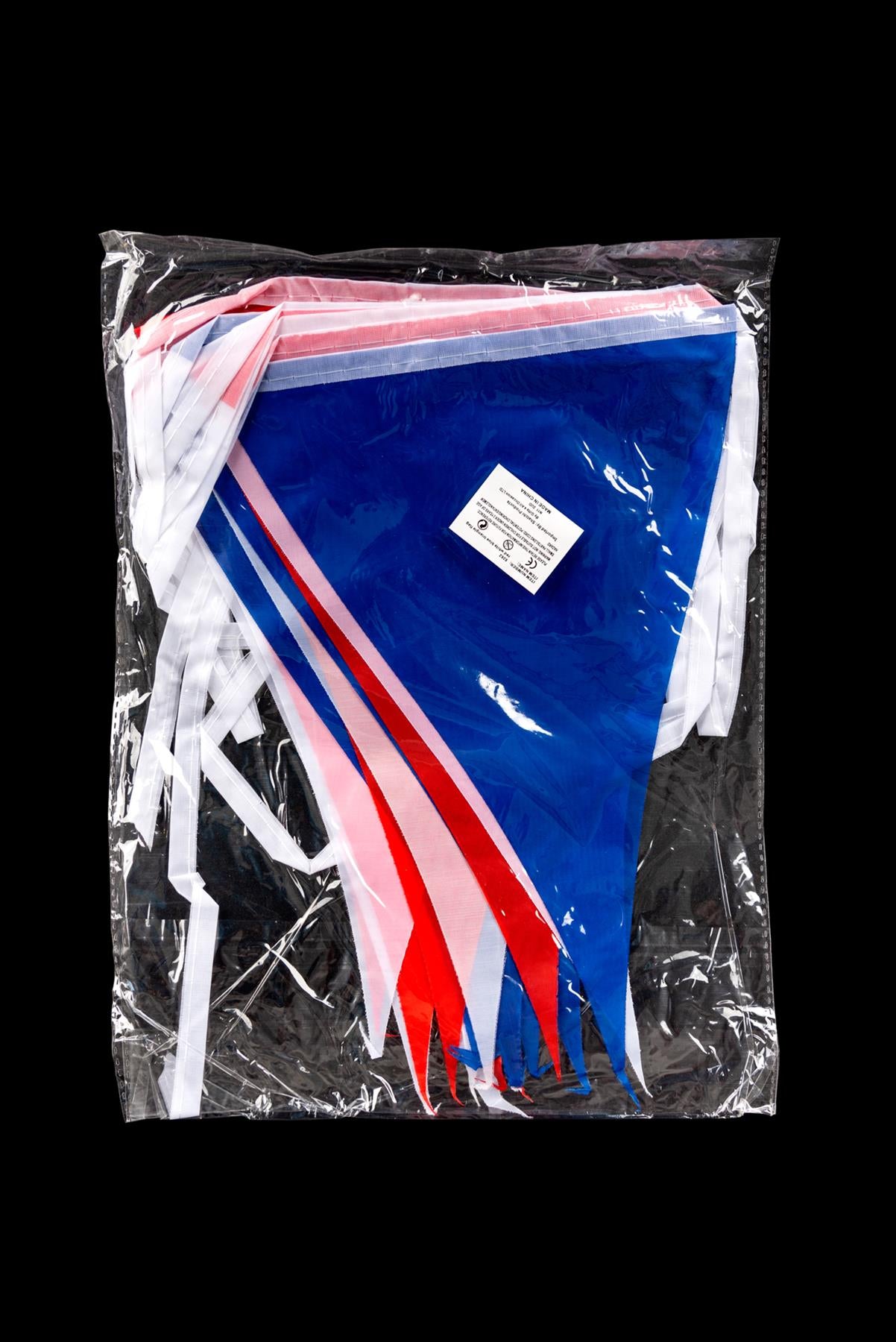 Red White and Blue Fabric Bunting - 10m 20 Flags