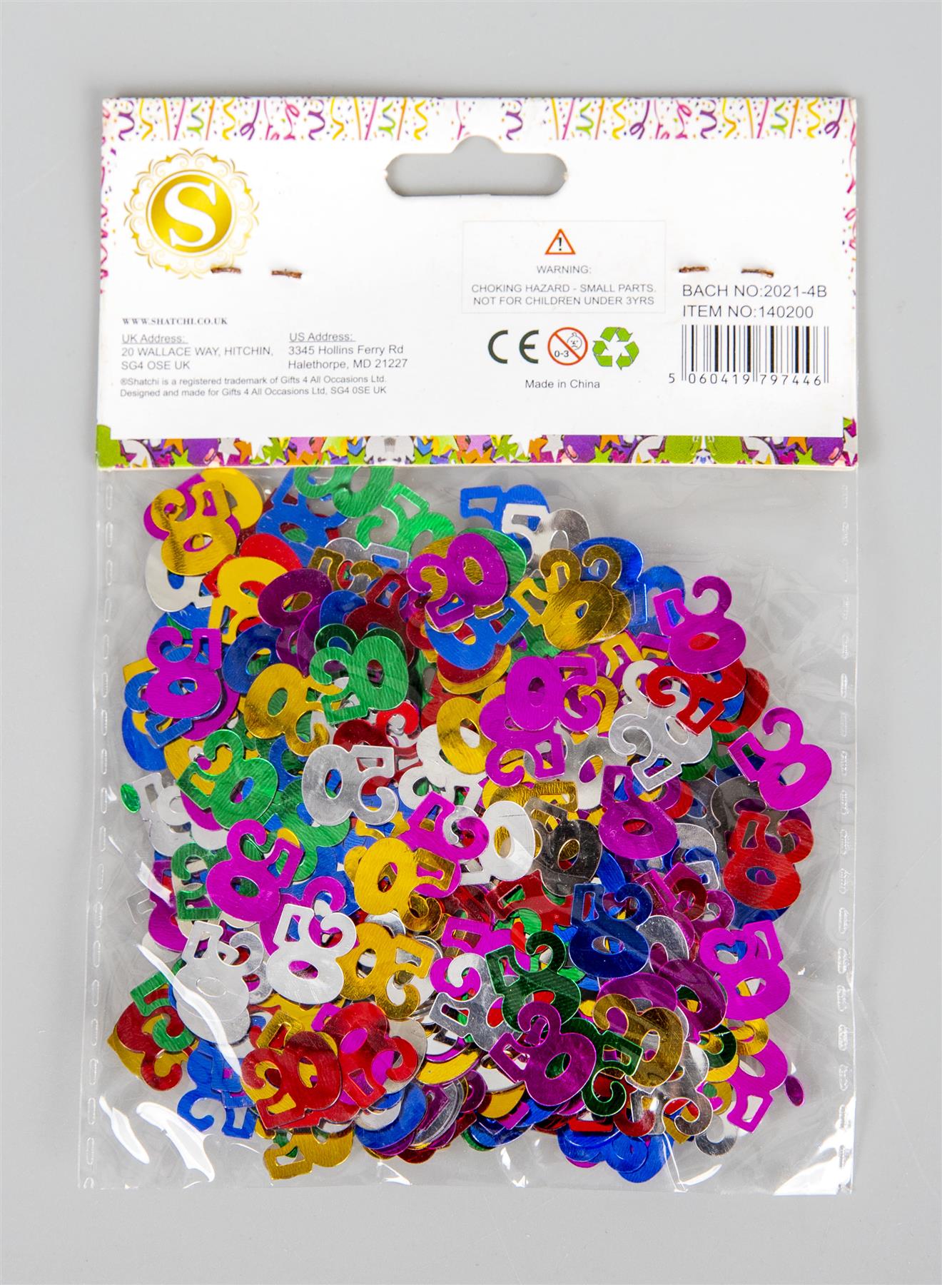 4 x 14g 50th Birthday Confetti