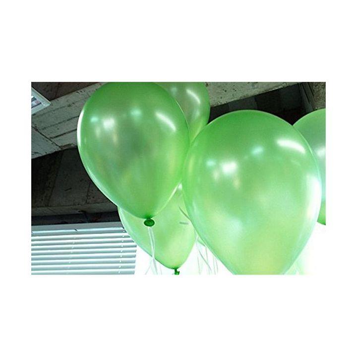 50pcs Metallic Light Green Balloons (12")