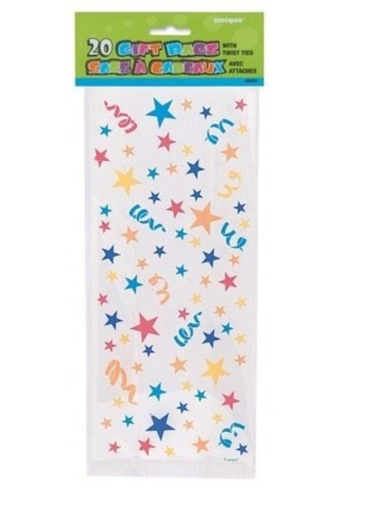 20 Party Bags with Stars & Swirls