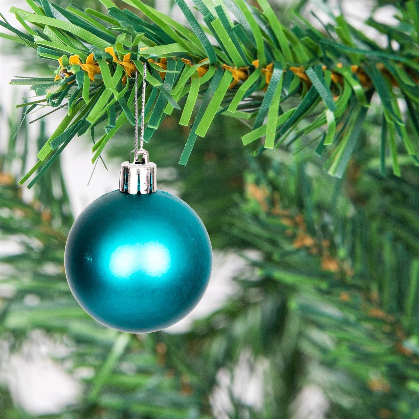 Teal Blue Baubles 5CM 9PCS Set