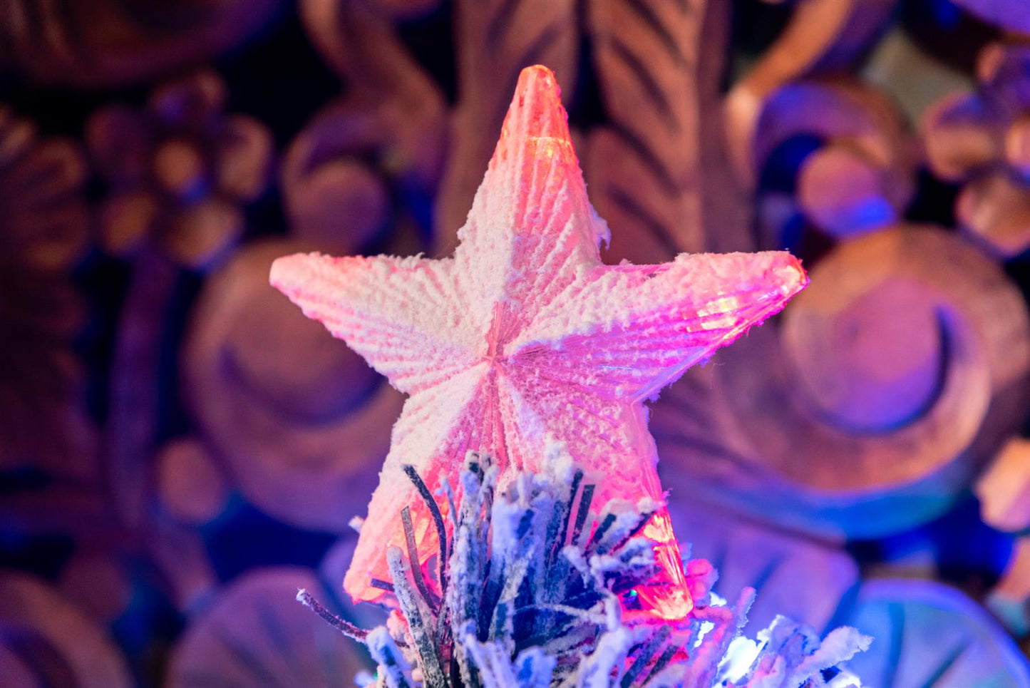2ft Frosted Aurora LED Fibre Optic Tree