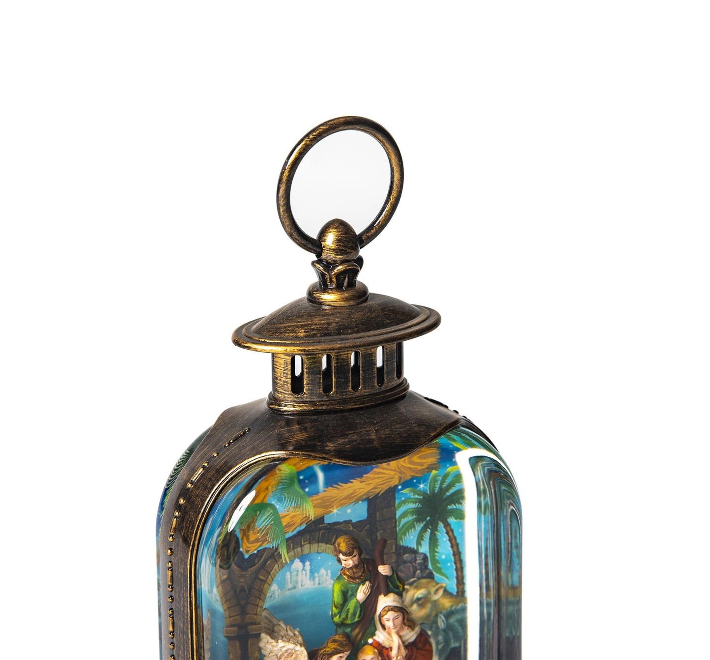 Nativity Scene Snow Globe Lantern 24x12.8x7CM