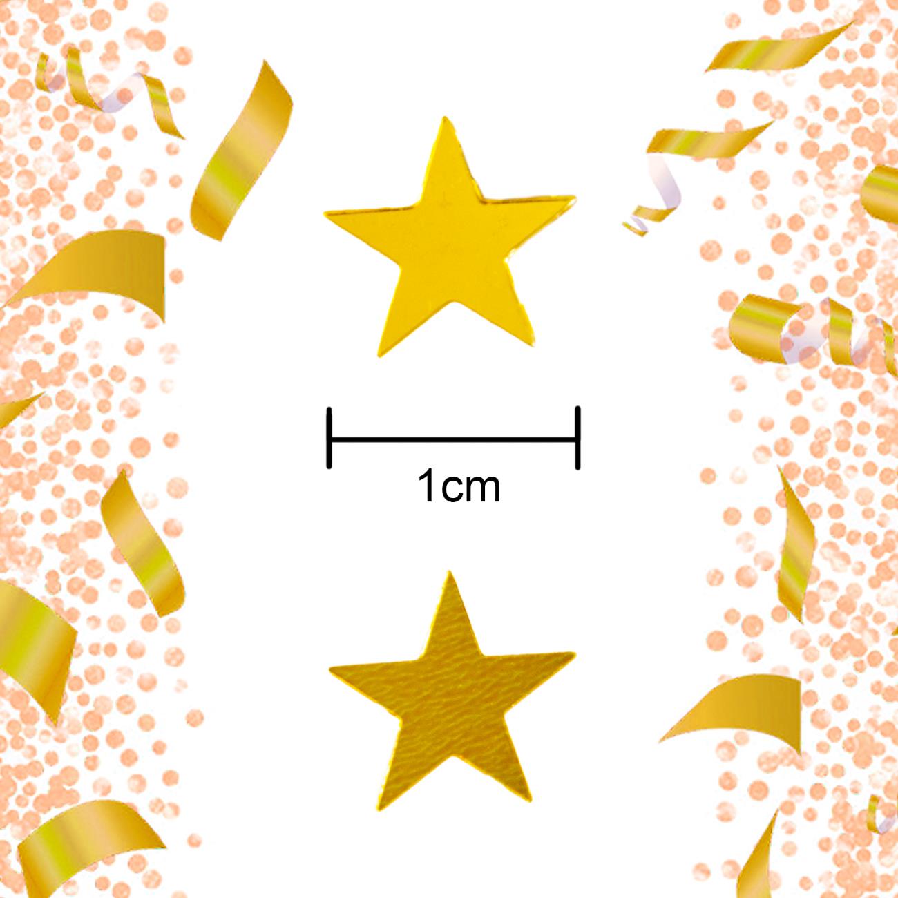 Star Confetti Gold 14G 1PK
