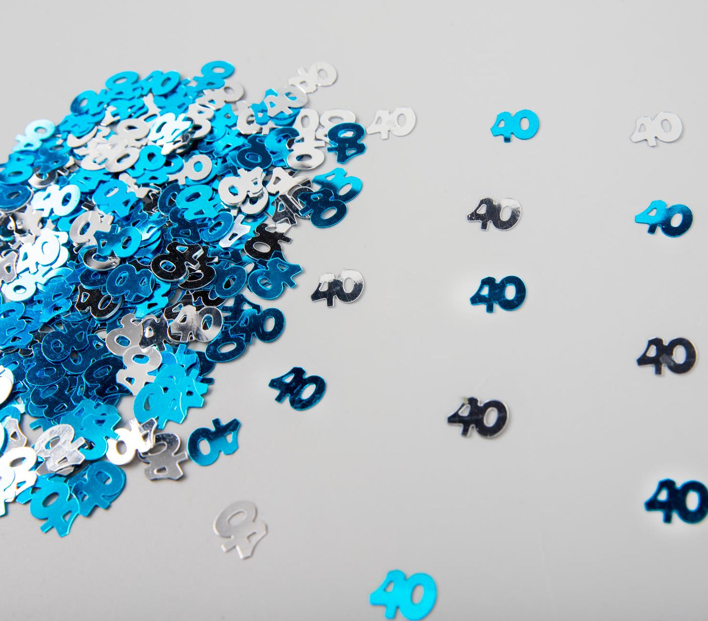 14g 40th Blue Happy Birthday Confetti