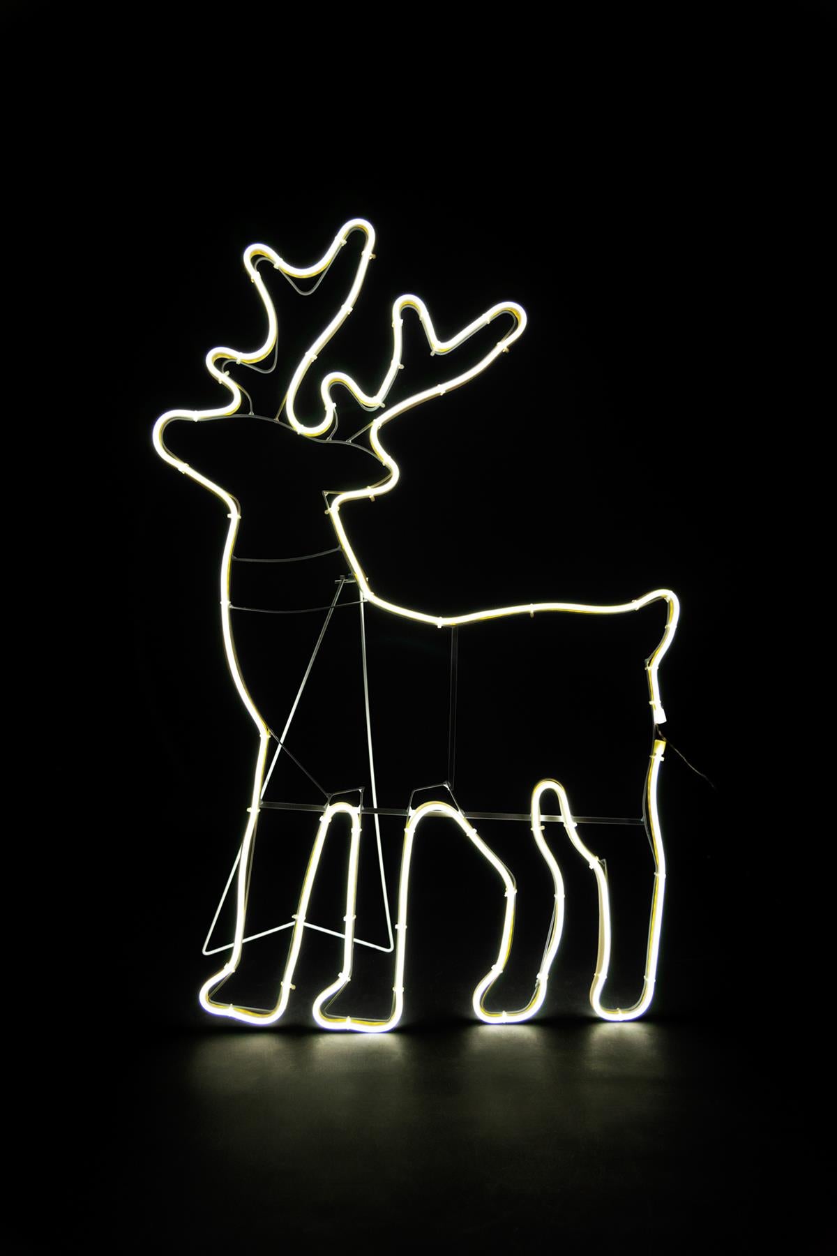 Reindeer Rope Light Silhouette Cool White 89 x 50cm