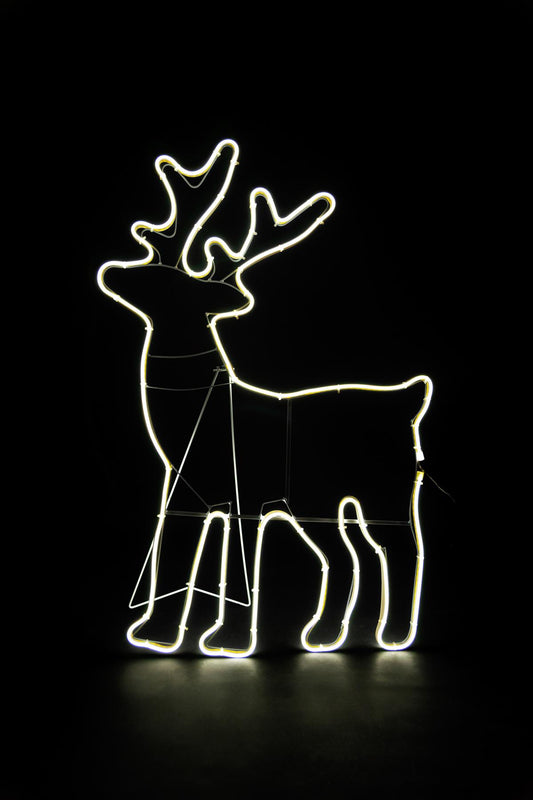 Reindeer Rope Light Silhouette Cool White 89 x 50cm