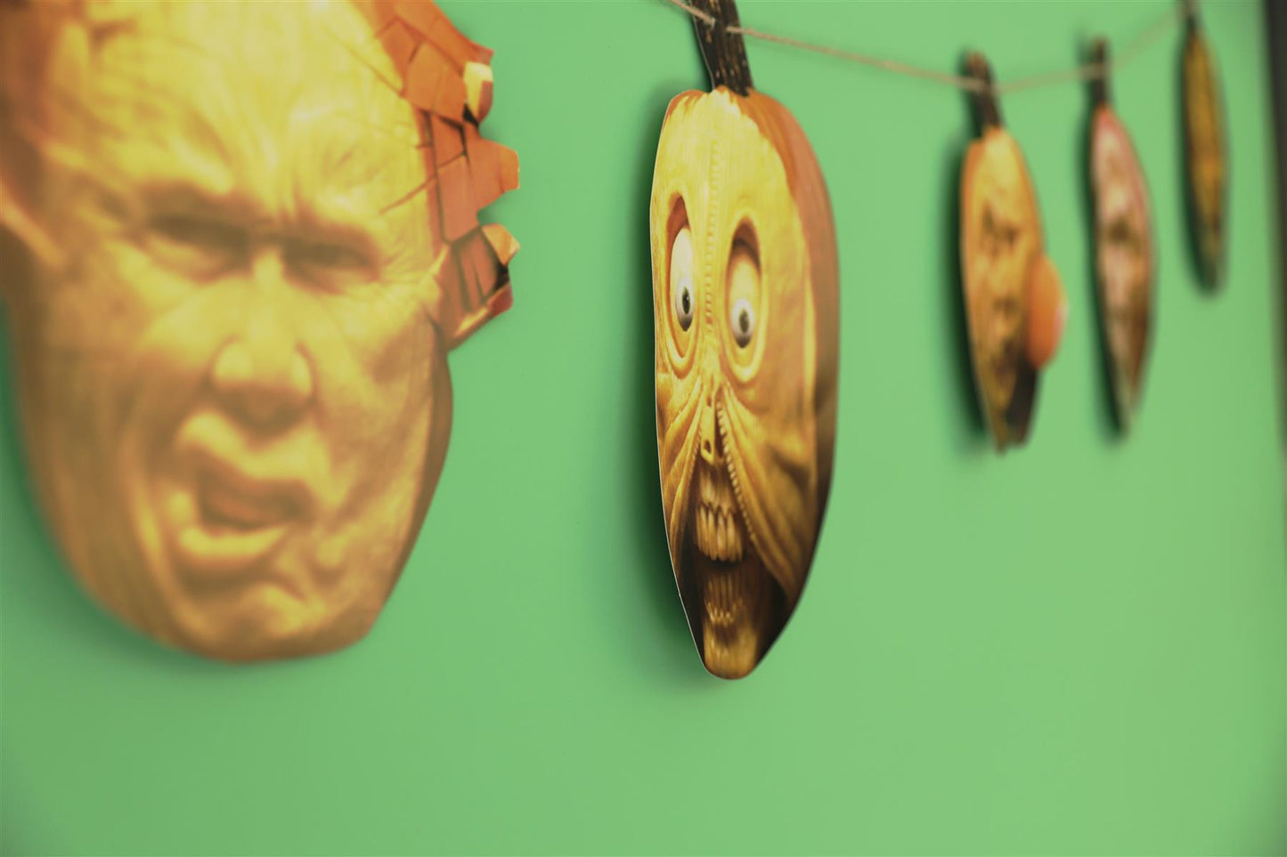 Halloween Bunting - 12ft Pumpkin Face Banner
