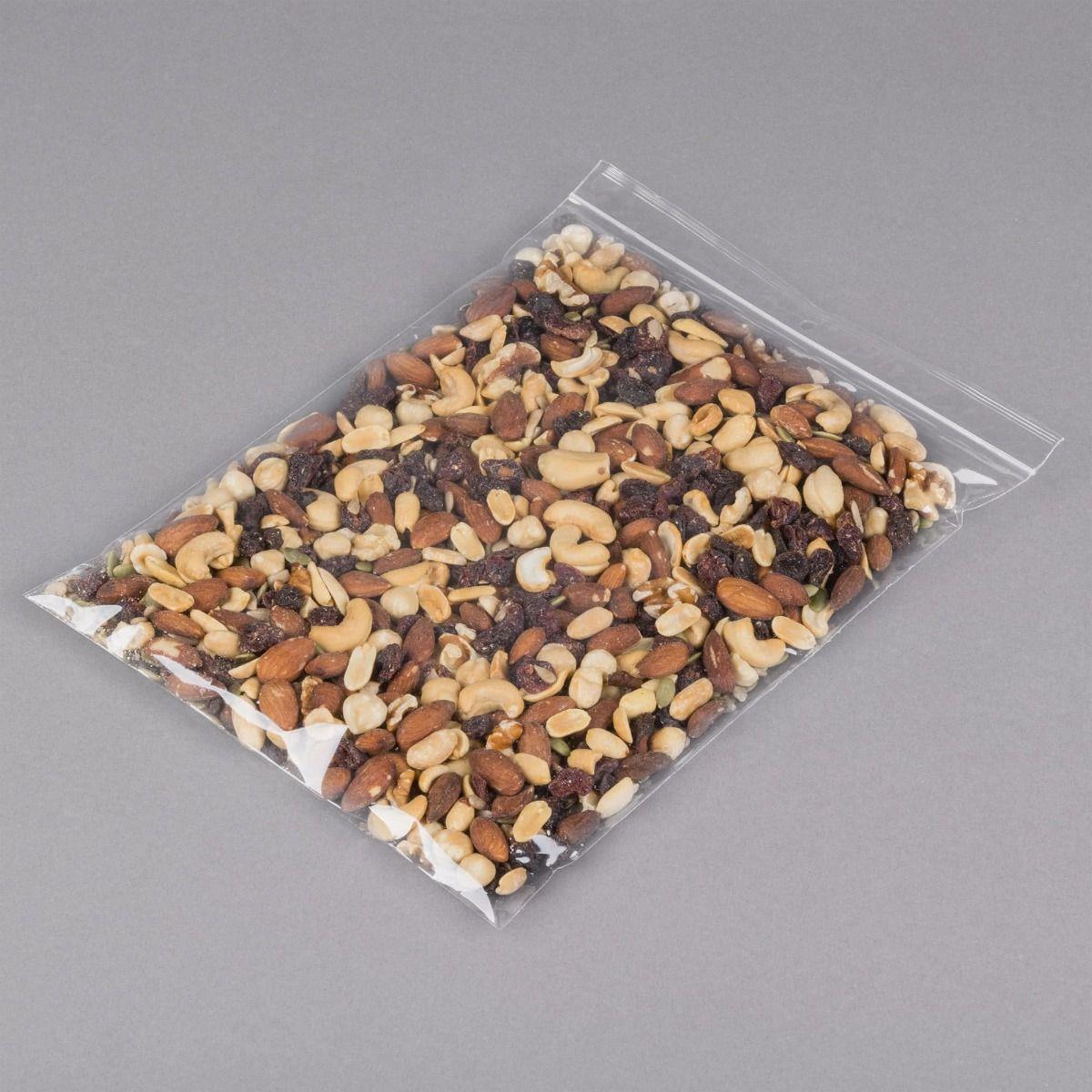 100 Clear Plastic Zip Seal Bags - 5" x 7.5"