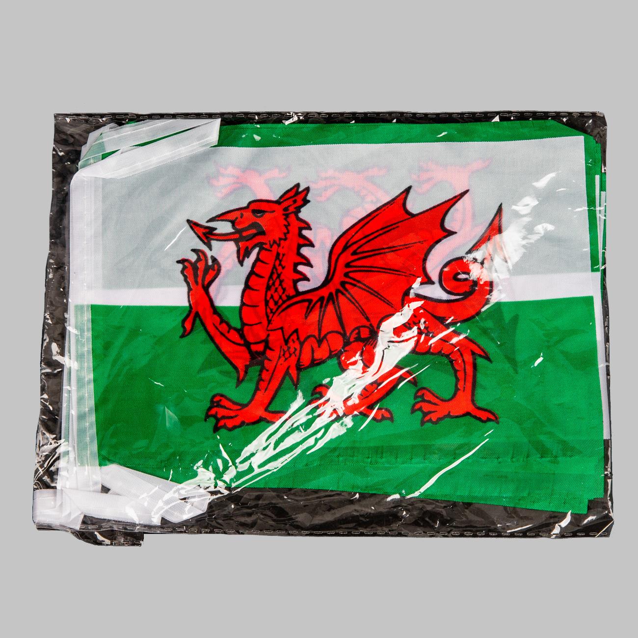 Welsh Bunting - 14x21cm, 3m with 10 Flags